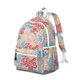 thumbnail image 2 of Boho Bohemia Flower Backpack for School,Cute School Bag,Schoolbag with Adjustable Shoulder Straps & Padded Back,13.4"x11"x4.7", 2 of 6
