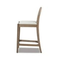 thumbnail image 4 of Panama 26.5" Curved Back Cane Rattan Counter Stool Set of 2 Two-Tone Neutral Gray Polyester Wool Blend, 4 of 9