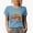 Baby Blue, variant on Distressed Make Heaven Crowded - Retro Wavy Text Art, Christian Merch Gift, Tan T-Shirt, XL