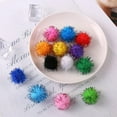 thumbnail image 6 of LZLINGMEI Glitter Tinsel Pom Poms Sparkle Balls for DIY Craft Party Decoration, 6 of 12