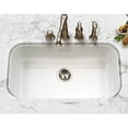 thumbnail image 2 of Houzer Porcela 31 in White Porcelain Enamel Steel Undermount Single Bowl Kitchen Sink - PCG-3600 WH, 2 of 8