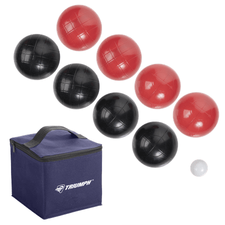 - Triumph Recreational Outdoor Bocce Ball Set Includes 8 Bocce Balls, Jack, and Sports Carry Bag