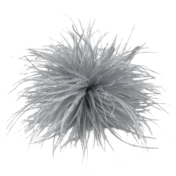 Osdhezcn Ostrich Feather Brooch Scarf Clip Feather Brooches Lapel Pins Dress Accessories