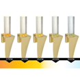 thumbnail image 4 of Lampe Murale Intégrée LED Satin Or, 4 of 8