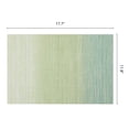 thumbnail image 6 of Plastic Placemats Set of 6 Rectangle Placemats for Table Decor Washable Heat Resistant Table Placemats Wipeable Table Mat Green 17.7x11.8inch, 6 of 6