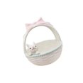 thumbnail image 1 of kurtrusly Ceramic Rabbit Easter Basket Porcelain bunny bowls Flower Pot Home Decor 16cmx15.5cmx18.3cm, 1 of 9