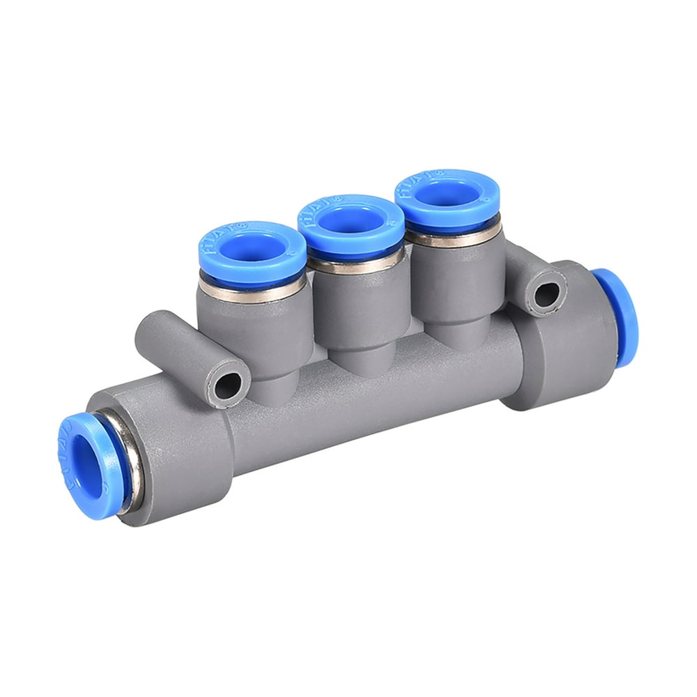 Push to Connect Fittings 5 Ports 8mm OD Manifold Union Push Fittings