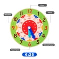 thumbnail image 4 of Reloj de madera Montessori para niños, reloj de pared del dormitorio, juguete educativo para niños JShteea El nuevo, 4 of 7