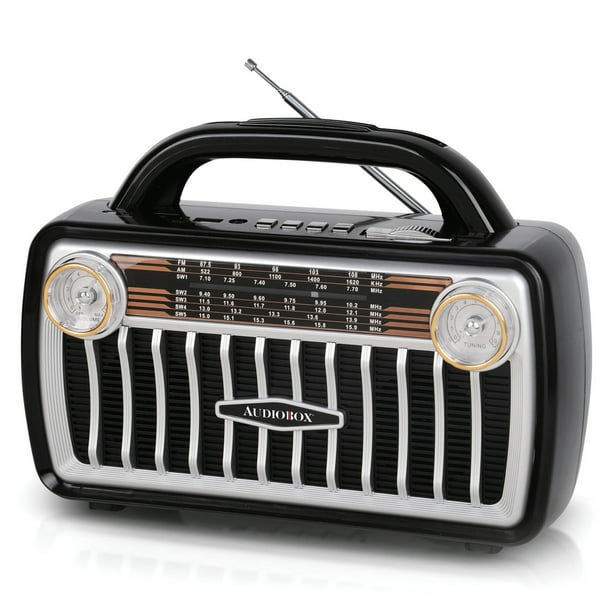 Egetræ leder værtinde Audiobox RX-511BT 7-Band Retro Radio with Bluetooth and MP3 Player -  Walmart.com