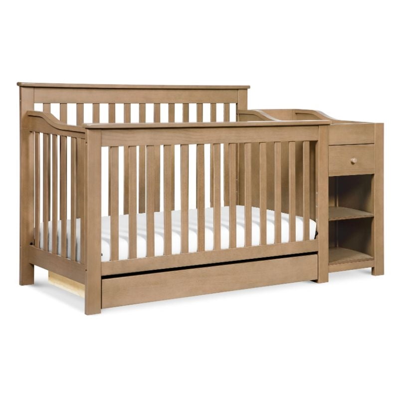 DaVinci Piedmont 4in1 Crib and Changer Combo in Hazelnut