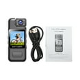 thumbnail image 2 of Camera 1080P Wearable Camera With Audio And Video Recording Clip-on Camera Camcorder 180 Rotatable Lens 1.54 Inch Screen Built-in Battery Motion Detection Night  For Law, 2 of 7
