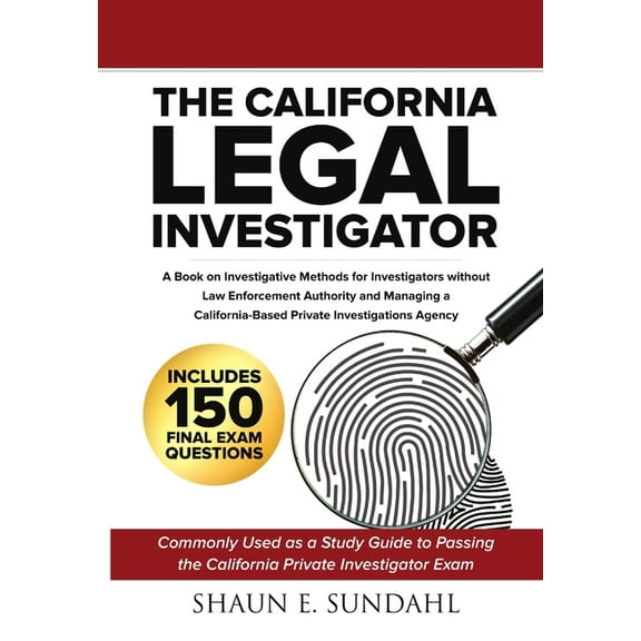 The California Legal Investigator, (Hardcover)
