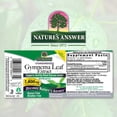 thumbnail image 2 of Nature's Answer AF Gymnema Leaf, Sin Gluten, Suplemento Dietético, 30 ml, 2 of 2