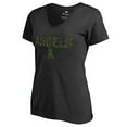 thumbnail image 2 of Los Angeles Angels Women's Camo T-Shirt - Black, 2 of 3