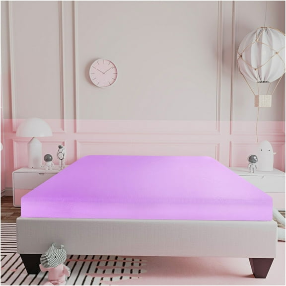 JERFIT Full Size 6 Inch Firm Gel Memory Foam Mattress, CertiPUR-US Certified, Cooling Aloe Vera Cover, Bed-in-a-Box, Pressure Relief Support