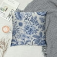 thumbnail image 2 of COMIO Chinoiserie Throw Pillow Covers Blue and White Porcelain Floral Decorative Pillow Cases Cushion Covers for Sofa Couch Car Bedroom Home Decor, 2 of 5