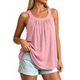 thumbnail image 5 of VBVC Women's Crew Neck Stretchy Tank Top , Ladies' Lightweight Camisole , Padded Summer Casual Shirts For Women, S-3XL, 5 of 6