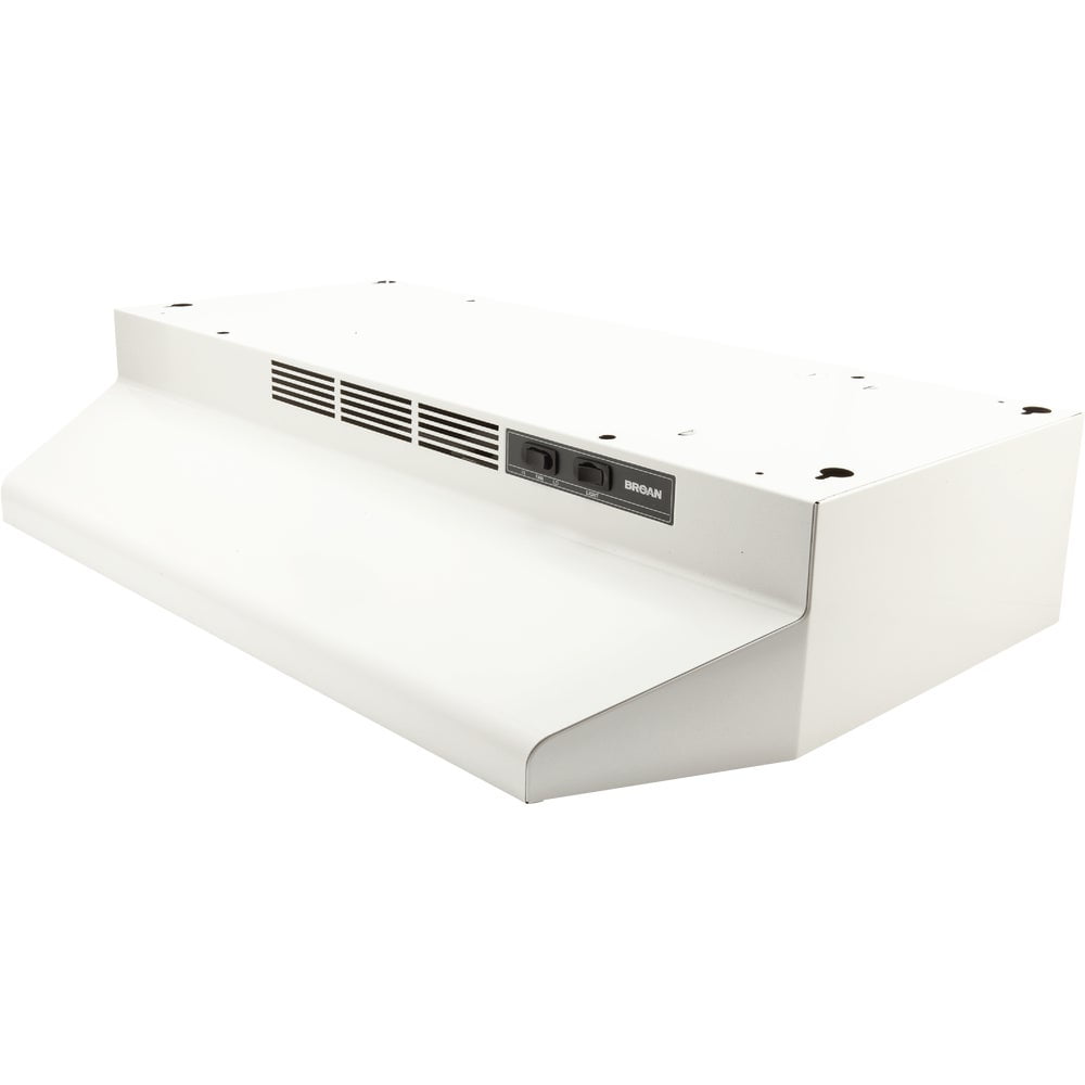 1PACK BroanNutone 41000 Series 30 In. NonDucted White Range Hood