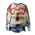 thumbnail image 5 of Qzwdhjm Girls Christmas Sweatshirts Long Sleeve Crewneck Sweatshirt with Santa Print Loose Casual Christmas Pullovers 5-15 Years, 5 of 8