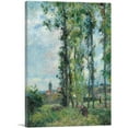 thumbnail image 1 of ARTCANVAS Landscape In Pontoise 1879 Canvas Art Print by Camille Pissarro - Size: 12" x 8" (0.75" Deep), 1 of 9