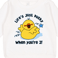 thumbnail image 3 of Inktastic Life's Ducky 2nd Birthday Toddler Sweatshirt, 3 of 4