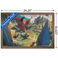 thumbnail image 3 of The Wizarding World: Harry Potter - Illustrated Quidditch Wall Poster, 14.725" x 22.375", Framed, 3 of 3