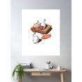 thumbnail image 2 of Sleep Walking Sushi Japanese Foodie Poster Wall Art, Modern Wall Decor For Living Room Bedroom, 8x12 UNFRAMED, 2 of 3