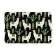 thumbnail image 2 of Front Door Mat Indoor Outdoor Outside Entrance - 16*24in Washable Alpaca Cute Llamas Cactus Funny Thin Bathroom Rugs Fit Under Door, Bath Rugs for Bathroom, Kitchen Rugs Mats for Floor, 2 of 6