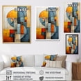 thumbnail image 4 of Designart "Assembling Cubism In Orange And Blue II" Cubism Wall Art Prints, 4 of 7