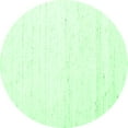 thumbnail image 1 of Ahgly Company Indoor Round Solid Emerald Green Modern Area Rugs, 3' Round, 1 of 4