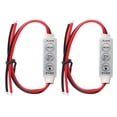thumbnail image 1 of Inteprter 2 piezas dormitorio 3 teclas 5 modos controlador de brillo de luz DC 12-24V 72/144W lámpara interruptor de Control de atenuación accesorios de Iluminación novedosa Inteprter HA066979-00B, 1 of 6