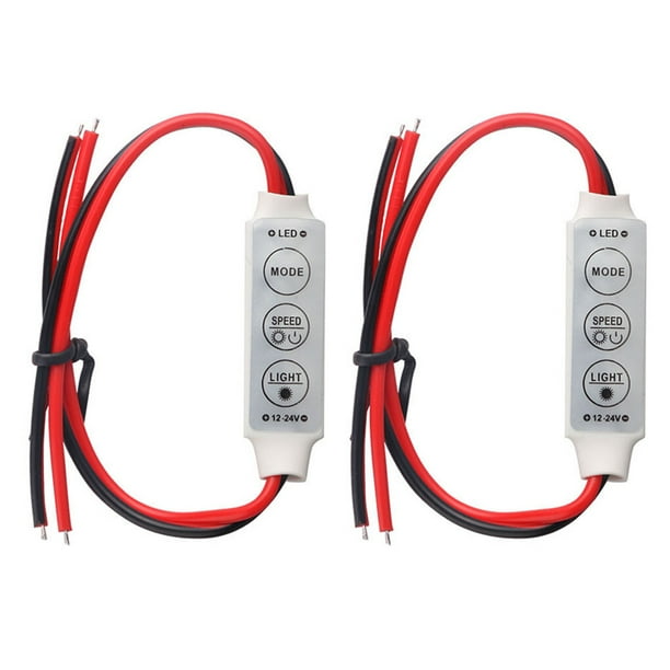 Advancent 2 piezas dormitorio 3 teclas 5 modos controlador de brillo de luz DC 12-24V 72/144W lámpara interruptor de Control de atenuación accesorios de Iluminación novedosa Advancent HA066979-00B