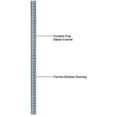 thumbnail image 3 of Global Industrial 3' High Angle Post, Gray, 4/Pk, 3 of 4
