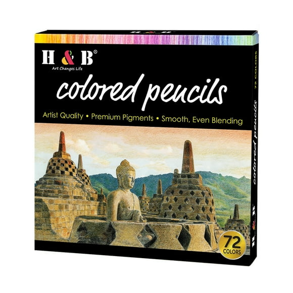 Crayons, Crayons de Couleur Art Crayons de Couleur Fournitures Décoration de Livres Ensemble de 72 Couleurs Ensemble de 72 Crayons de Couleur Décoration de Livres Crayons Diy Fournitures d'Art Cadeau Crayons à Huile Dsfen Ldhs Huiop