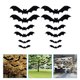 thumbnail image 3 of 12pcs simulación de murciélagos voladores colgantes horribles bats de fieltro de diseño de halloween accesorios, 3 of 5