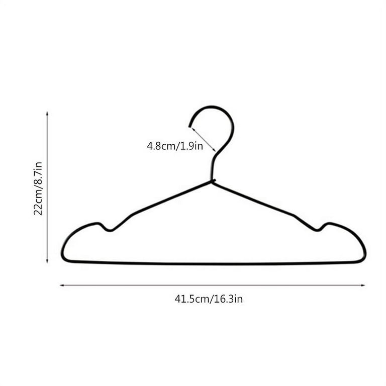 Specilite Wire Hangers 100 Pack, Metal Wire Clothes Hanger Bulk for Coats, Space Saving Metal Hangers Non Slip 16 inch 12 Gauge Ultra Thin-White