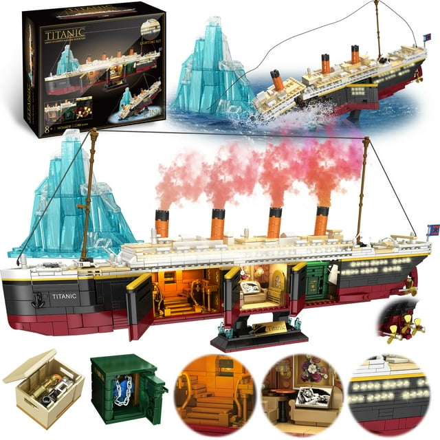 Set de construcción Zylvoxia Titanic con 2288 piezas para adultos y niños