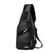 thumbnail image 1 of Men's Chest Bag USB Charging Messenger Bag Outdoor Sports Travel Shoulder Bag Crossbody Bag for Hiking Cycling Festival, 1 of 3