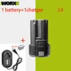 thumbnail image 1 of 100% Nuevo Original 2.0/4.0Ah para WORX Kress 12V WA3506 WU127 WU128 WU130 WU131X WU132 WU280 WX128 WX129 WX540 Batería para Herramienta Eléctrica, 1 of 10
