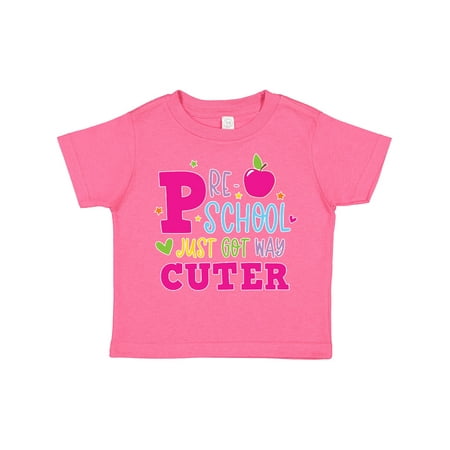 

Inktastic Preschool Just Got Cuter Gift Toddler Toddler Girl T-Shirt