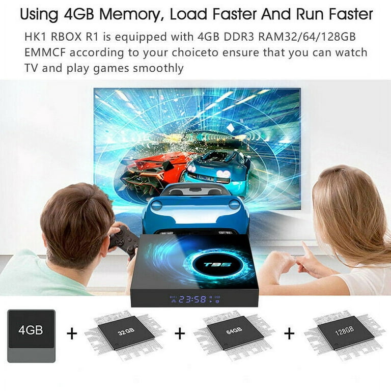 Android TV Box 10.0, 4GB RAM 64GB ROM Android Box, Q Plus Android Box H616  Quad-core WiFi 2.4GHz Support 6K H.265 HD 2.0 Ethernet Smart TV Box