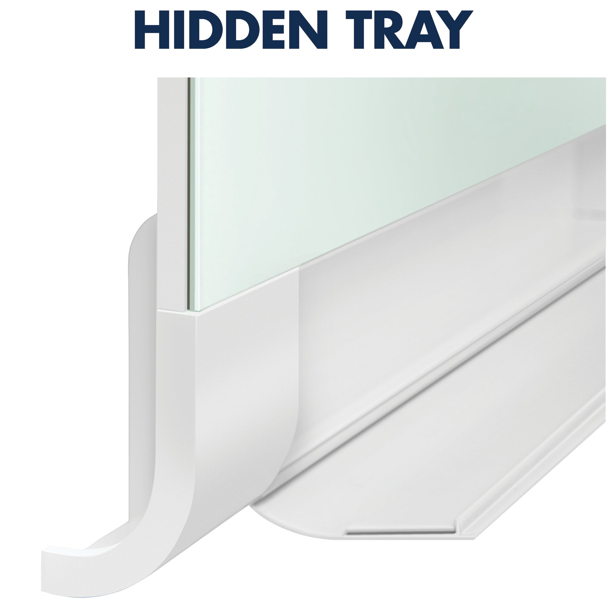 Quartet® Horizon™ Glass Magnetic Unframed Dry-Erase Whiteboard, 28" x 50", White