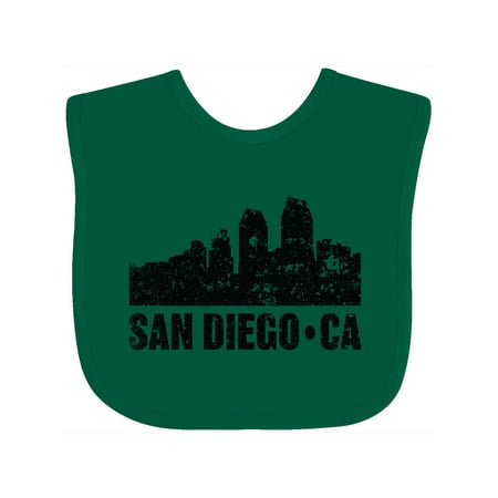 

Inktastic San Diego California Skyline with Grunge Gift Baby Boy or Baby Girl Bib