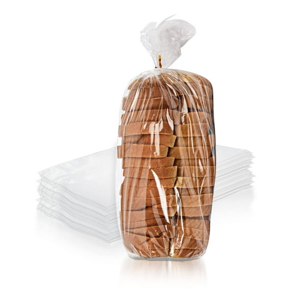 PUREVACY Gusseted Plastic Bread Bags 5.5 x 4.75 x 15 Inch, Plastic Bread Storage Bags 1000 Pack, PE 1 Mil Clear Gusseted Plastic Bags, Waterproof Bread Storage Bags, Durable Clear Plastic Bags for...