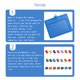 thumbnail image 4 of sweethay Paquete de 10 portatarjetas de identificación Funda protectora para tarjetas de autobús Horizontal/Azul cielo Type3 NO3, 4 of 6