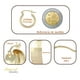 thumbnail image 2 of Arracada Bangle De Oro 10K Diamantado Domino 15 X 6mm Imperial Jewelry, 2 of 4