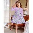 thumbnail image 5 of Arshiner Toddler Girls Dress Sets Cute A-Line Tank Dress with Pockets and Long Sleeve Shrugs, 5 of 6