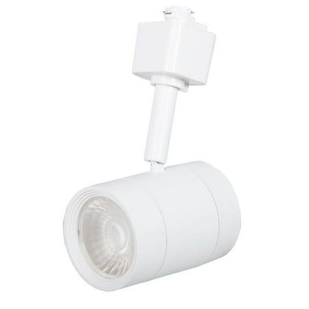 Maxxima LED Track Light Head, Adjustable, Dimmable MR16 Fixture, 3000K Warm White, 500 Lumens, White