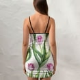 thumbnail image 4 of Ladies Elegant Sling Sleeveless Sexy Dress flowers, 4 of 6