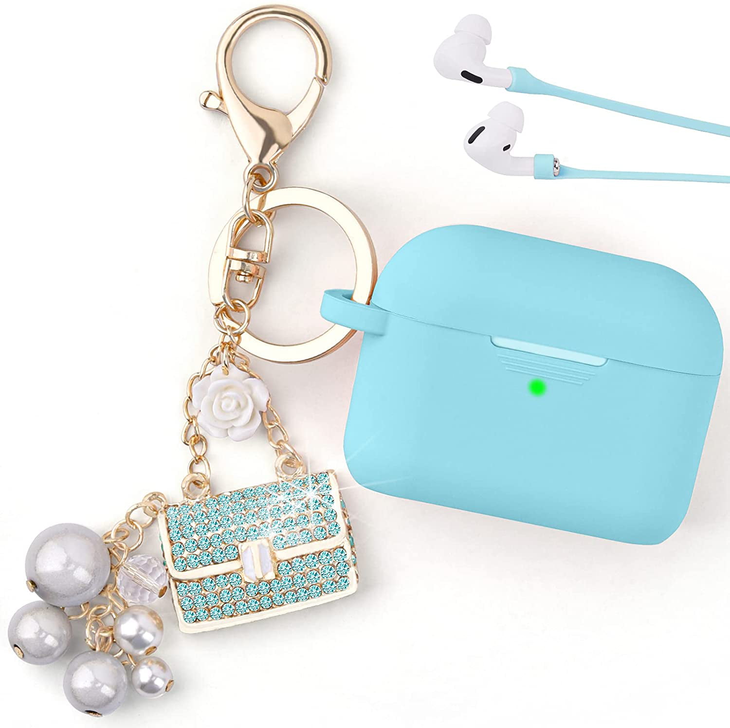 Pear Under One Sky Pompom Keychain/charger 